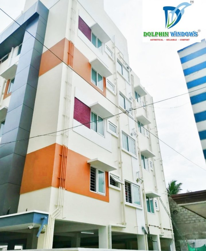 Apartment building in Coimbatore fitted with Dolphin Windows uPVC windows