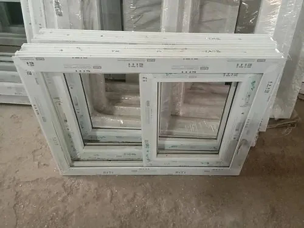 Finished uPVC sliding windows in the Dolphin Windows workshop