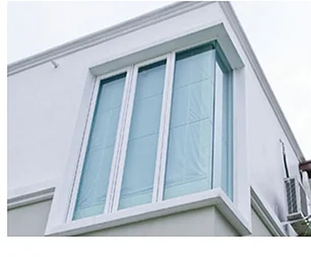 uPVC fixed corner window installed on a house by Dolphin Windows